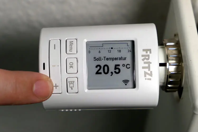 AVM FRITZ Dect 301: manuelles Setzen der Soll-Temperatur