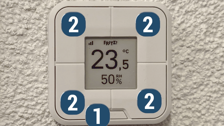 AVM FRITZ Dect 440 Bedienelemente